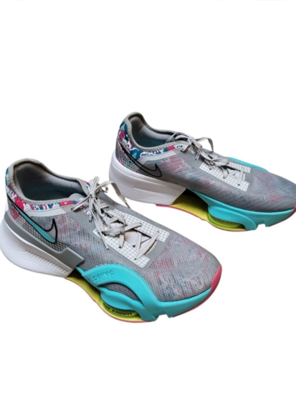 Nike Air Zoom SuperRep 3 Womens Shoes DQ0303-001 Gray Photon Dust Pink - Sz 10.5